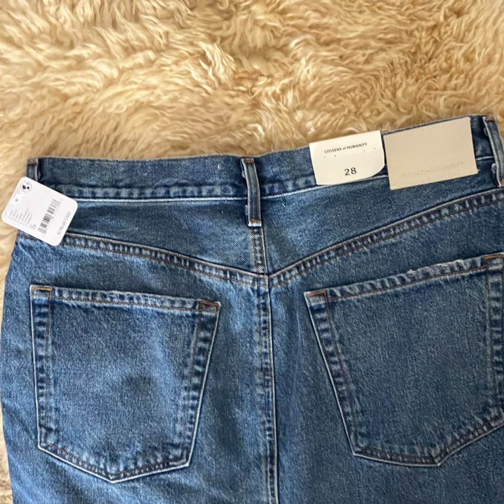 CITIZENS OF HUMANITY free people 
Daru Peri maxi denim Pencil Skirt 28 NW - Picture 5 of 13